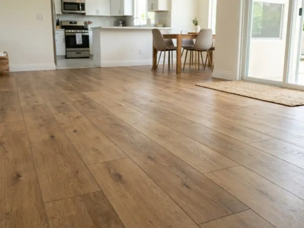 Luxury vinyl plank flooring installation